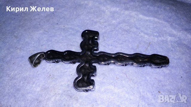 НЕО - ГОТИК АРТ НАГРЪДЕН СРЕБРИСТ КРЪСТ НЕРЪЖДАЕМА СТОМАНА 34550, снимка 7 - Колиета, медальони, синджири - 39067640