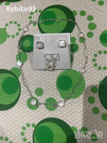 Сребърен комплект Swan Pearls, снимка 3 - Бижутерийни комплекти - 48993700