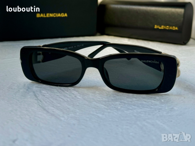 Balenciaga правоъгълни дамски слънчеви очила 1:1 с лого, снимка 3 - Слънчеви и диоптрични очила - 44865156