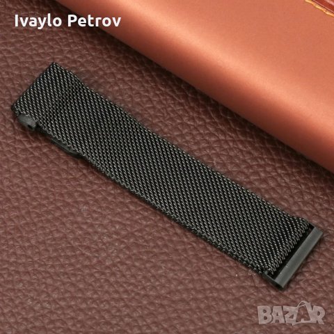 Магнитна Метална верижка / каишка, стил Milanese - 20 / 22 мм./HUAWEI / SAMSUNG , снимка 6 - Каишки за часовници - 32460947