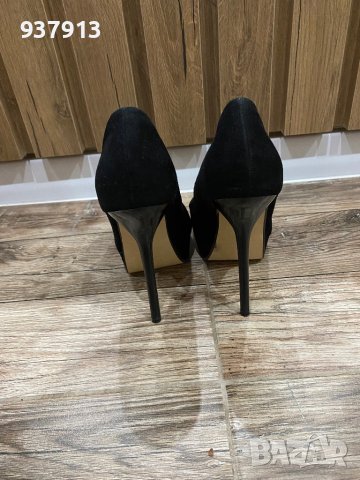Дамски черни обувки, снимка 3 - Дамски обувки на ток - 43619027