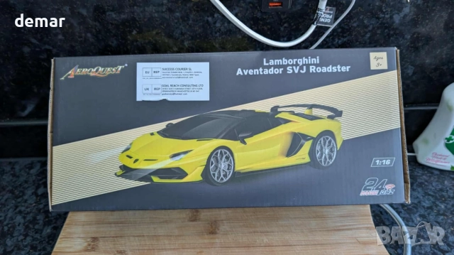 AEROQUEST 1:16 Lamborghini Количка с дистанционно управление, 2.4GHz Официално лицензиран модел, снимка 7 - Коли, камиони, мотори, писти - 51921550