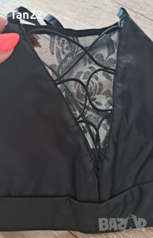 Дамско кожено бюстие, снимка 2 - Корсети, бюстиета, топове - 51237682