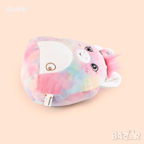 Плюшена мека играчка еднорог за бебета, 20 см, розово BARNSHENN SOULFUL EXPLORING, снимка 4 - Плюшени играчки - 43940273