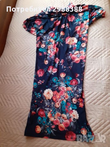 Дамска цветна рокля, размер S, снимка 2 - Рокли - 32379904