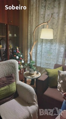 Лампион, Лампа от дърво, Ръчна изработка. , снимка 3 - Настолни лампи - 43667713