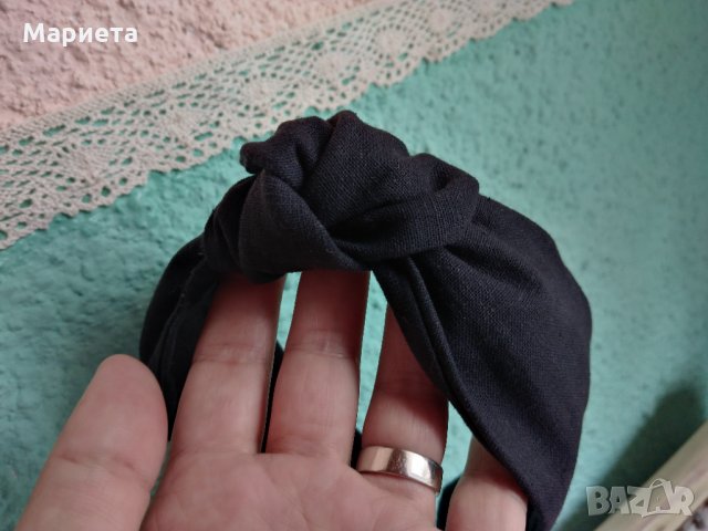 Диадеми Леопардова Диадема Диадема с Черешки Черна Ленена Диадема Диадема с възел Ръчна Изработка , снимка 7 - Аксесоари за коса - 32888602