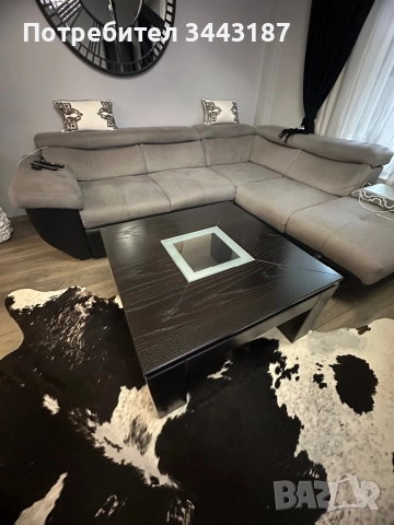  Трапезарна и холна маси с 6 бр. столове, снимка 5 - Маси - 52663058