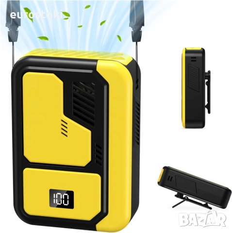 Мини вентилатор Kukiwhy, USB акумулаторен, 3 скорости