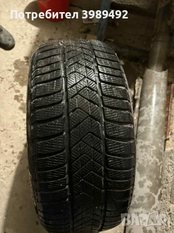 Продавам 4 бр.  зимни гуми без забележки  на 2 сезона PIRELLI 245/45R18 100H XL M+S, снимка 6 - Гуми и джанти - 50755431