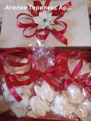 Коледен подарък!Кутия с 15 сапунчета ангелчета