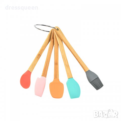 3641 Силиконови прибори 5бр, снимка 10 - Прибори за хранене, готвене и сервиране - 37484969