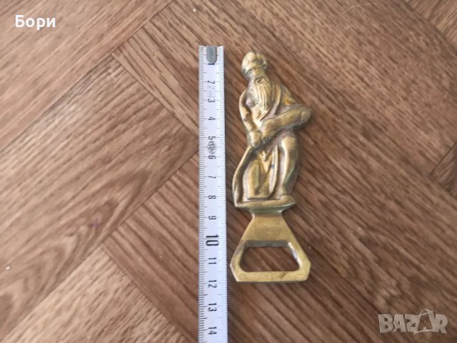 Стара бронзова отварачка, снимка 4 - Прибори за хранене, готвене и сервиране - 47498318