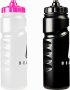 2 бр. лека спортна бутилка за вода 750 ml, черно и розово, снимка 6