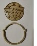 Wonder Woman Жената-Чудо лого пластмасов резец форма фондан тесто бисквитки, снимка 2