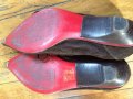 Cosmo 37 френски обувки естествена кожа кафяв велур , снимка 7