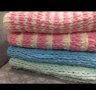Нови ръчно плетени бебешки одеалца плюшена прежда, снимка 1