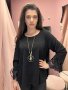 Нова черна лъскава блуза, снимка 1 - Блузи с дълъг ръкав и пуловери - 39006583