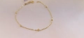 Нова-Златна гривна-0,88гр/14кр, снимка 3