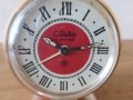 Колекционерски будилник часовник Слава на кирилица червен, снимка 3