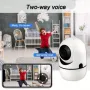 Вътрешна PTZ Камера за Видео наблюдение, бейбифон с WiFi Безжична Връзка, 2MP 1080p FullHD , снимка 2