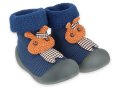 Бебешки боси обувки Befado, Сини със зайче, снимка 1