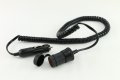 Авто спирален кабел за запалка до 10 А, 12 V /24 V, 2,5 метра, немски, снимка 1 - Аксесоари и консумативи - 26679865