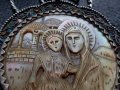 Сребърна 84 Царска Русия 1890 нагръдна Икона панагия кръст, снимка 4