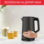 Безжична електрическа кана Muhler WK-179D — с двуслойно покритие и капацитет 1,5 л, снимка 1