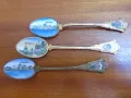 Сувенирни лъжички 3 бр с емайл Будапеща 1970 г, снимка 1