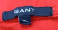 Gant Mens Red Short Sleeve Cotton Pique Casual Polo Cotton T-Shirt Size XL, снимка 13