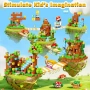 нова играчка Магнитни блокчета 108 части ABS кубове за строене 3D STEM, снимка 3