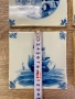 Комплект винтидж керамични плочки в стил Delft Blue, Нидерландия, снимка 4