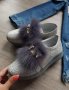 Нови обувки с естествен косъм и естествена кожа и кристали на намаление, снимка 1 - Дамски ежедневни обувки - 26427231