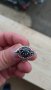 Сребърен пръстен с Натурални сапфири, снимка 1 - Пръстени - 43894354