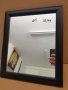 Огледало с дървена рамка с габаритен размер 35х41см, снимка 1 - Други - 40304840