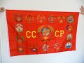 СССР знаме Съветски герб Съветските републики гербове УССР  , снимка 1