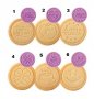 6 вида печат щампа за сладки бисквитки тесто пластмасов, снимка 1 - Форми - 26872106