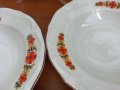 Стар български порцелан чинии бароков стил, снимка 2