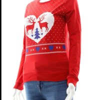 дамска коледен пуловер , снимка 2 - Блузи с дълъг ръкав и пуловери - 42939320