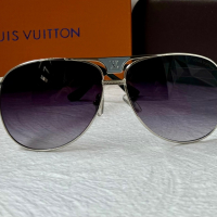 Louis Vuitton мъжки слънчеви очила авиатор, снимка 5 - Слънчеви и диоптрични очила - 44845152
