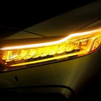 Дневни светлини DRL LED лента с динамична последователна сигнализация LED FLOW автомобил, снимка 4 - Части - 36629981