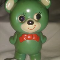 Sankyo Japan Vintage 70's Bear Toy Playing Music Four Minutes And Moving Eyes, Hand Wind-Up Movement, снимка 1 - Антикварни и старинни предмети - 39341221