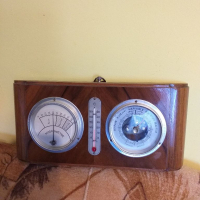 Барометър термометър и хидрометър, снимка 1 - Антикварни и старинни предмети - 36533803