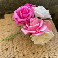 Букет от постоянни рози Свети Валентин за влюбените романтичен подарък, снимка 1 - Изкуствени цветя - 35657984
