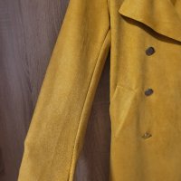 Дамско палто в цвят горчица, снимка 4 - Палта, манта - 44019999