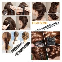 аксесоар за коса оформящ рибена кост ,  плете плитки прическа , снимка 7 - Аксесоари за коса - 12704380