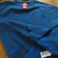 NIKE TECH Fleece Crew - страхотна мъжка блуза Л, снимка 7 - Блузи - 44103756