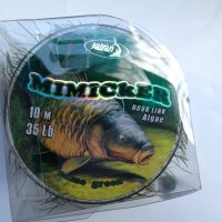 Плетено влакно за повод Katran Mimicker dark green 25lb-10m/35lb-10m, снимка 2 - Такъми - 26789610