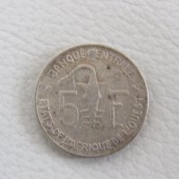 Западни Африкански Щати - 5 франка, 1971 г. - 102W, снимка 1 - Нумизматика и бонистика - 43901136